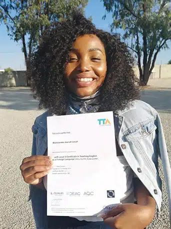 proud graduate of the TEFL webinar