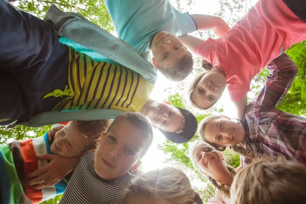 summer camp students and summer camp teachers