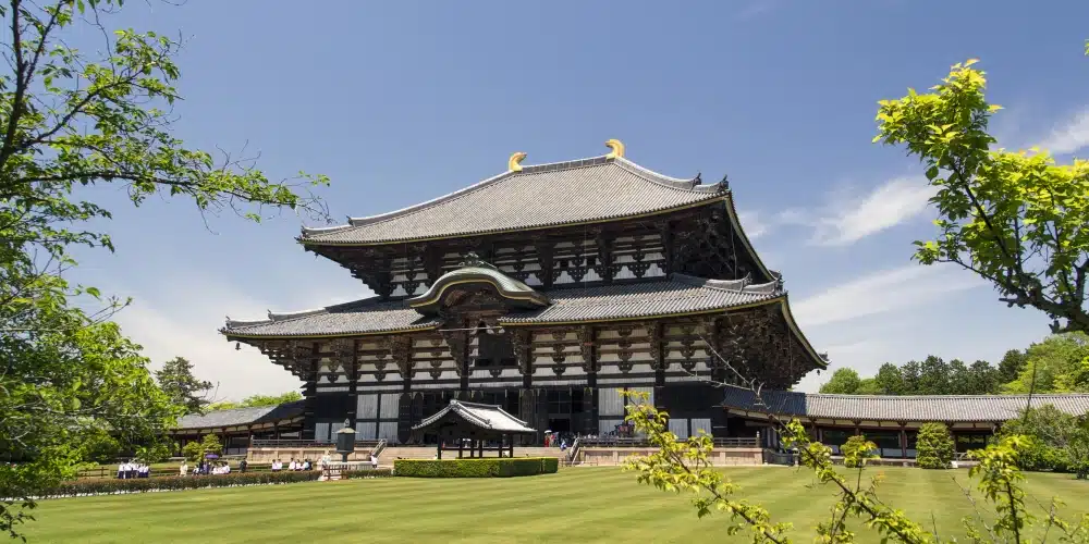Todai-ji Temple in Nara, Japan, Asia