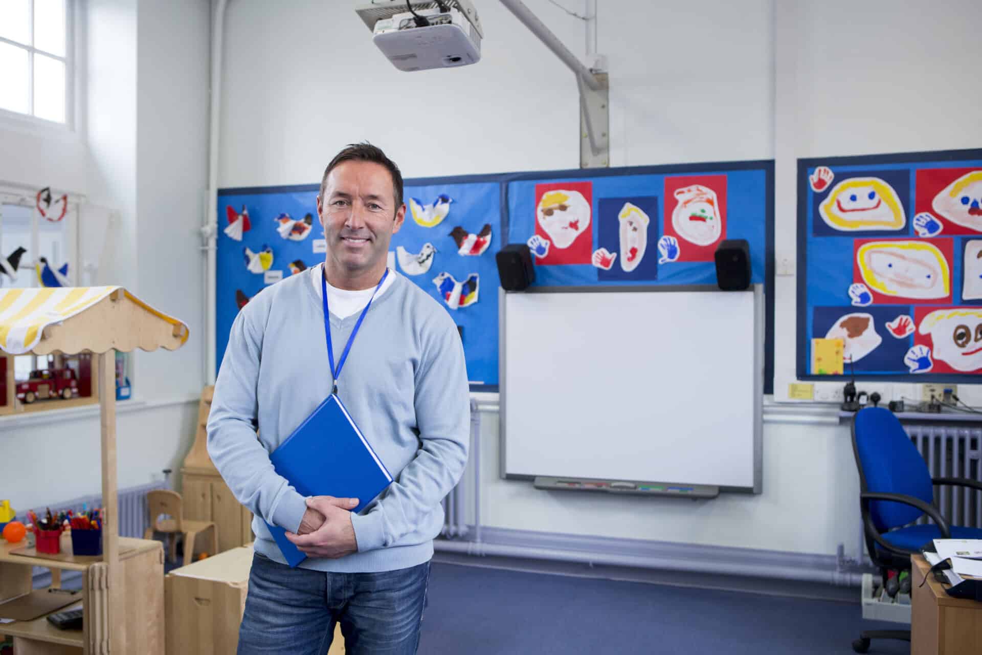 Teacher in classroom