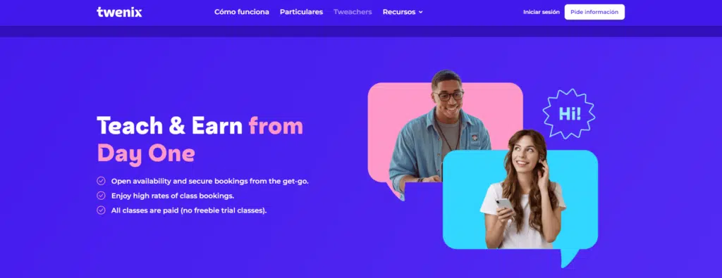 Teach English online with Twenix