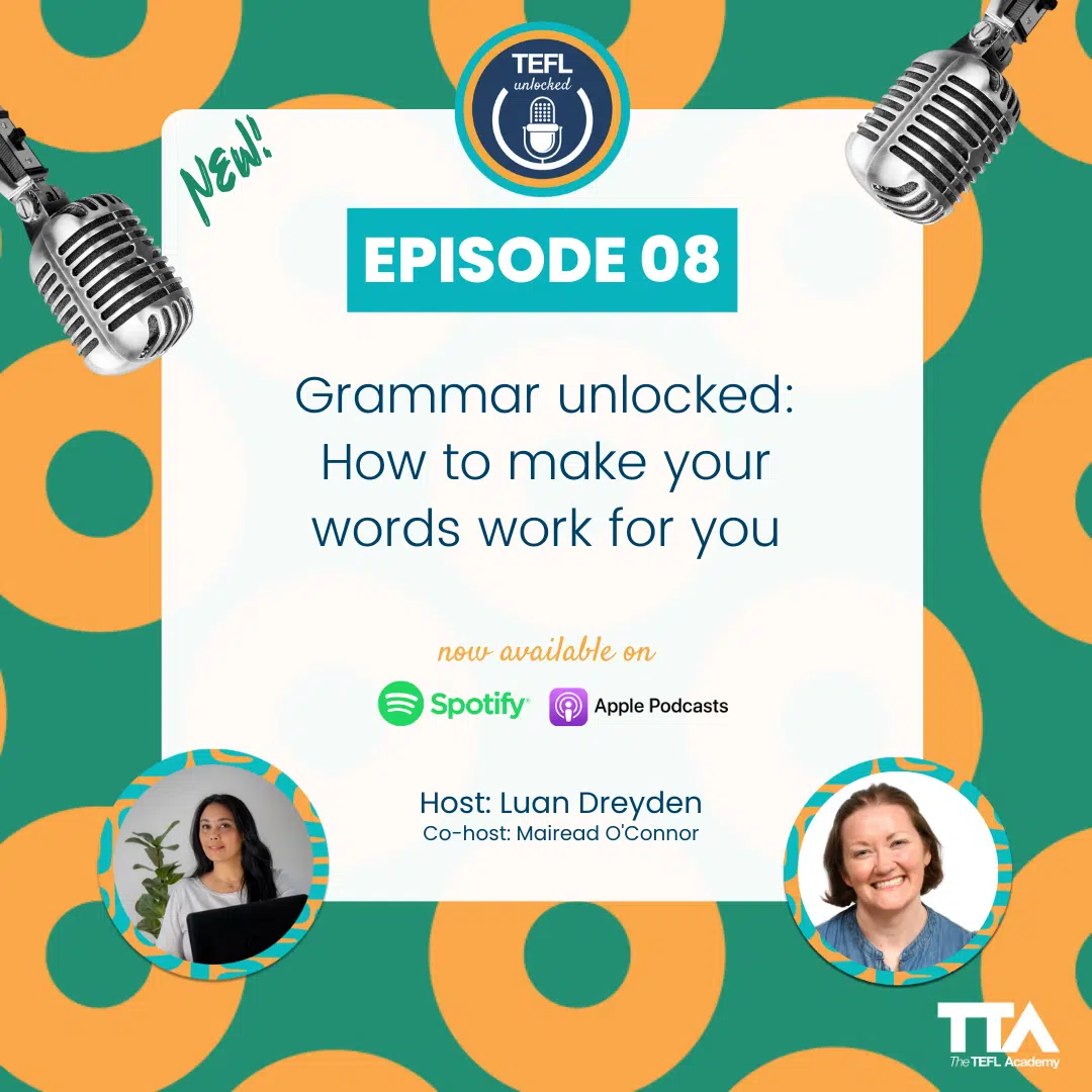 TEFL Unlocked podcast cover for episode 08